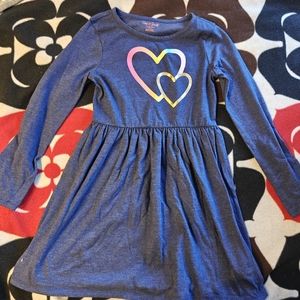 Cat & Jack Jersey Heart Dress Size 6/6x